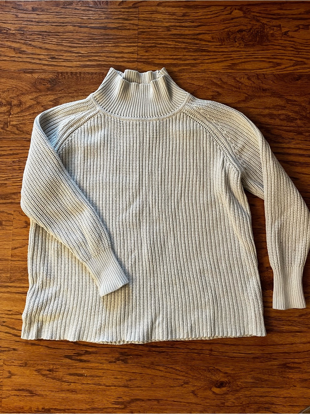 Cozy Cream Ribbed Turtleneck Sweater